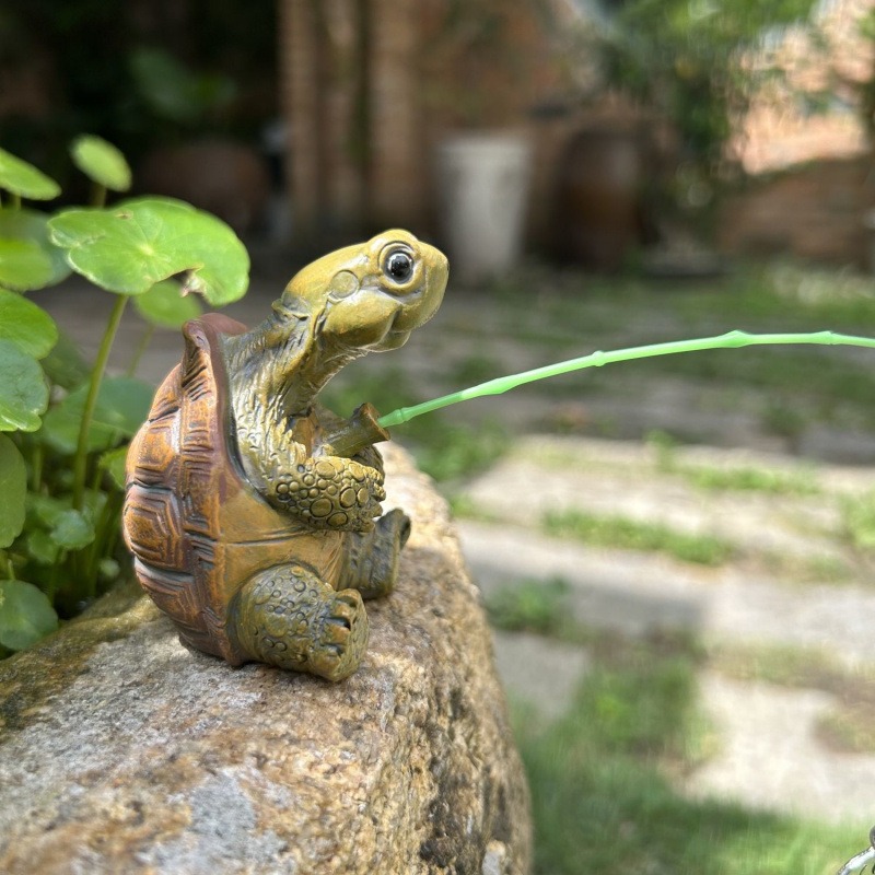 Water Dish Reptile - Kaplumbağa balık tutma akvaryumu dekorasyonu yaratıcı