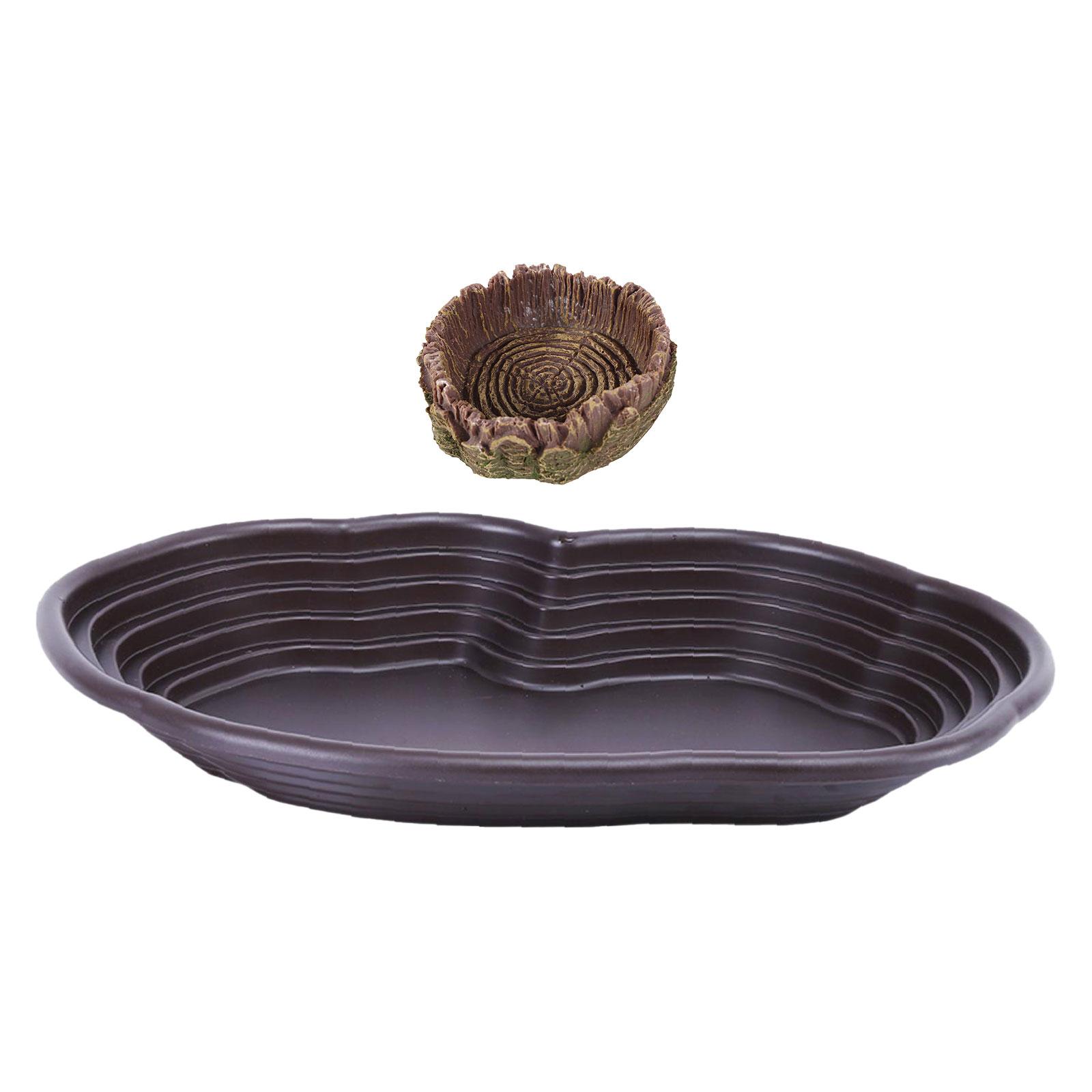 Water Dish Reptile - Sürüngen banyo çanak kaplumbağa besleyici Amphibians