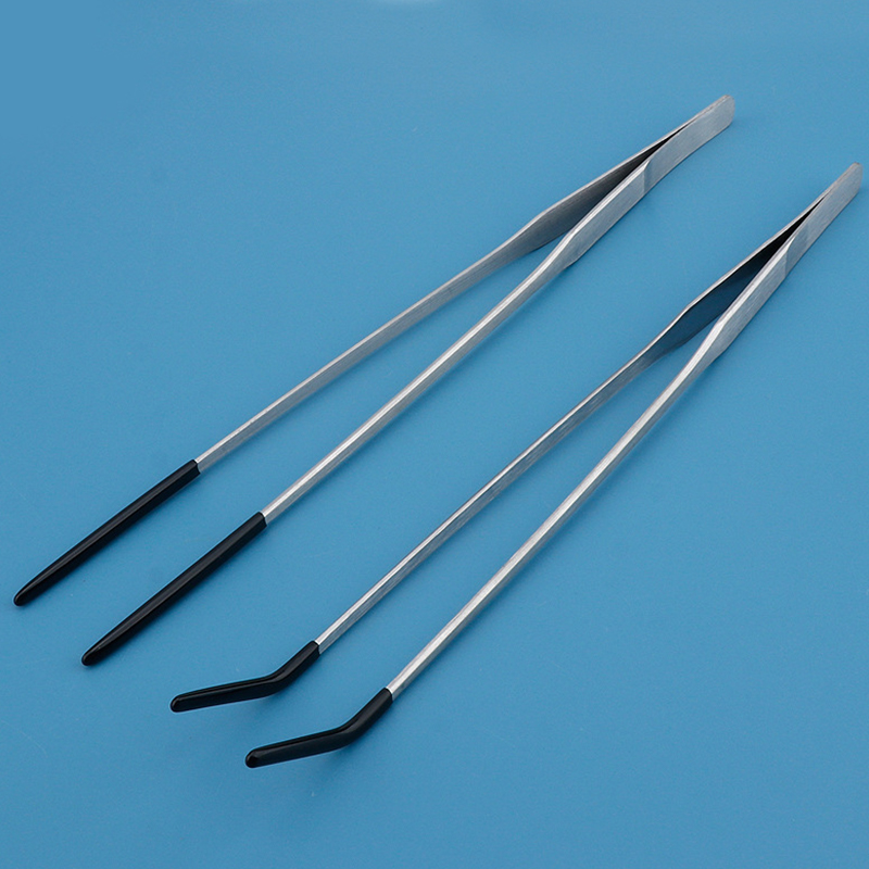Feeding Tong Stainless - Paslanmaz Çelik Sürüngen Besleme Maşası Kauçuk