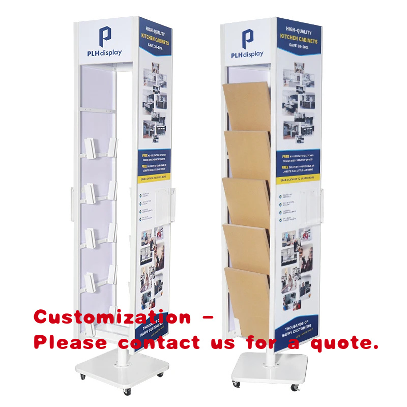 Ceramic Tile Floor - Özelleştirilebilir Çift Taraflı Döner Ayaklı Sergi