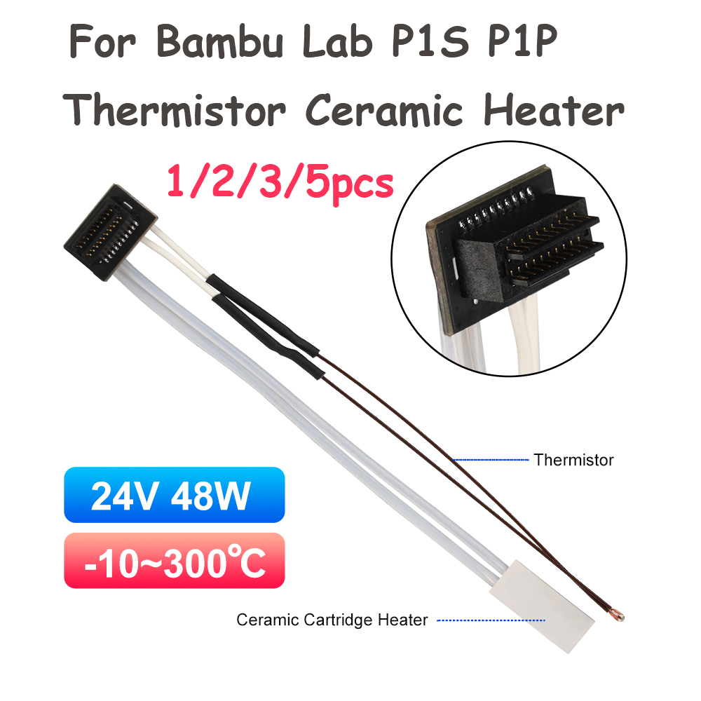 Ceramic Heat Emitter - Bambu Lab P1S P1P Termistörlü Seramik