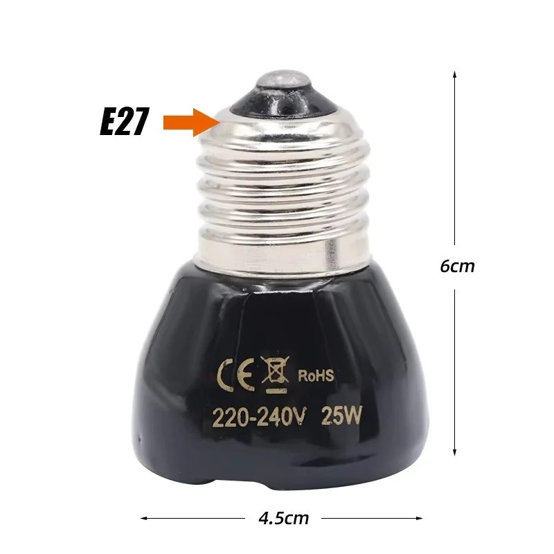 25/50/75/100W E27 Siyah Kızılö - Ceramic Heat Emitter incelemesi ve fiyatı